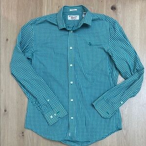 Penguin Green Checkered gingham Shirt